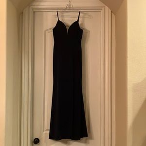 Cinderella Divine Navy Blue Formal Long Dress